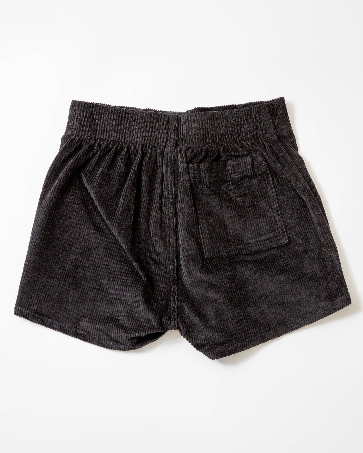 Hammies corduroy shorts with elastic waistband 2 inch inseam and retro vintage style