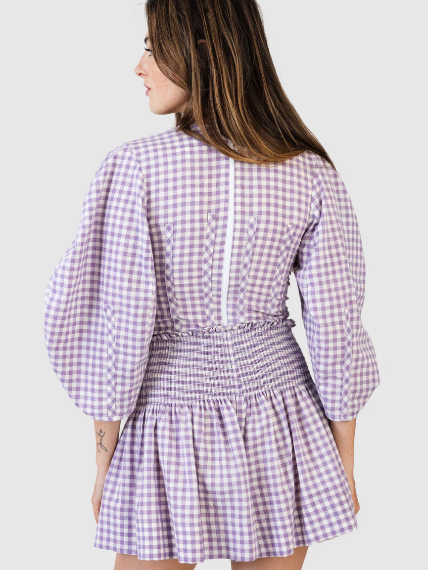 Erica Skirt in Lilac Gignham