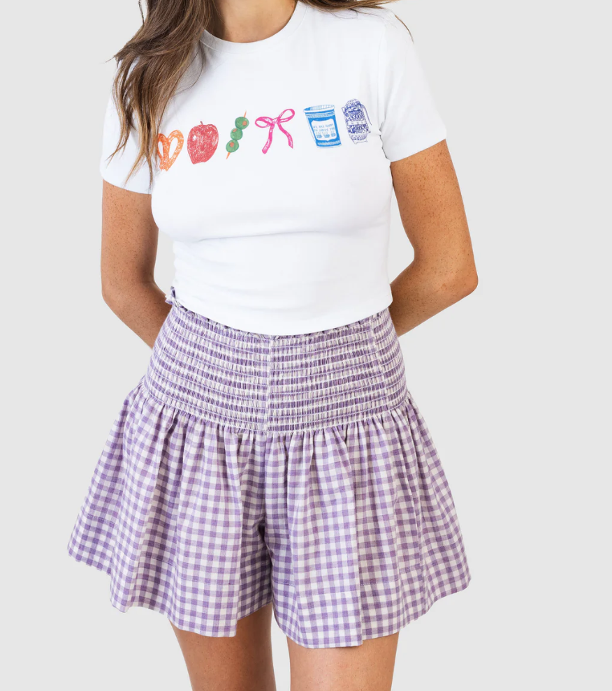 Erica Skirt in Lilac Gignham