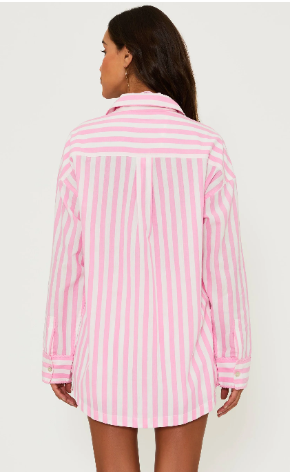 Cassidy Top | Prism Pink Stripe