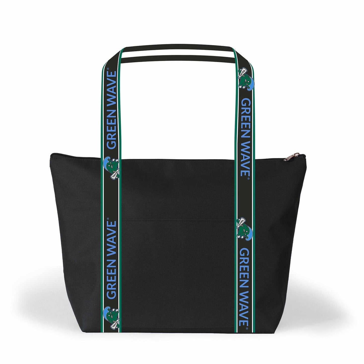 Sophie Tote poly canvas bag with team logo handles zipper closure and multiple pockets