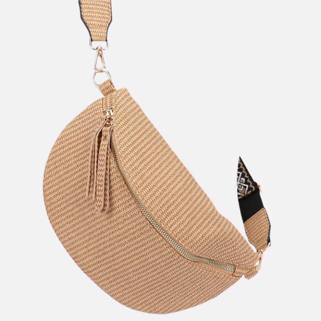 Faux Leather Crossbody Bag