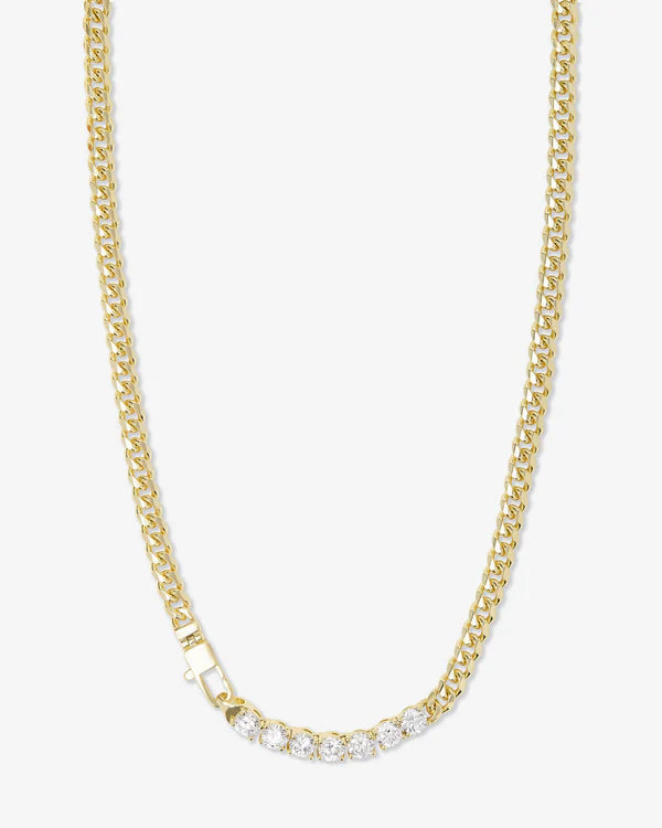 Baby Julian Loves Diamonds Necklace 16" - Gold|Diamondettes