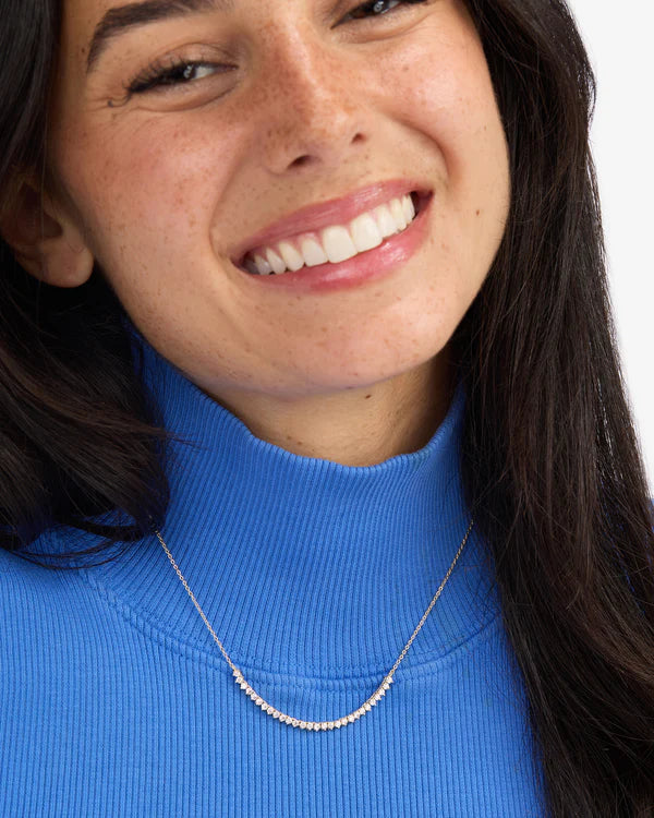 Baby Not Your Basic Tennis Chain Necklace - Silver|Diamondettes