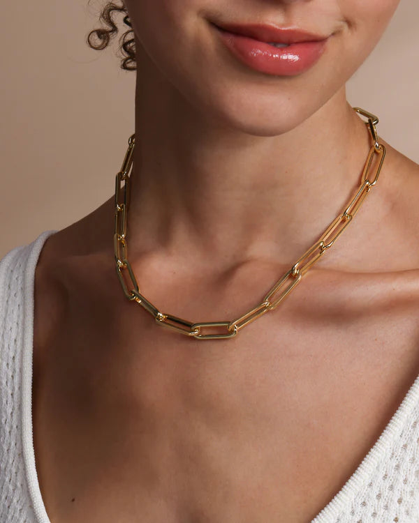 Carrie Chain Necklace | Gold