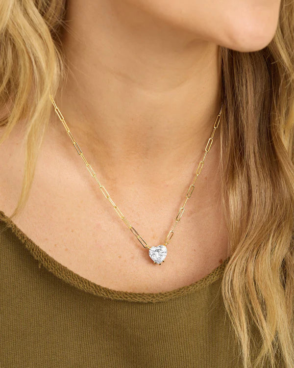Samantha Loves You More Necklace | Gold|Diamondette