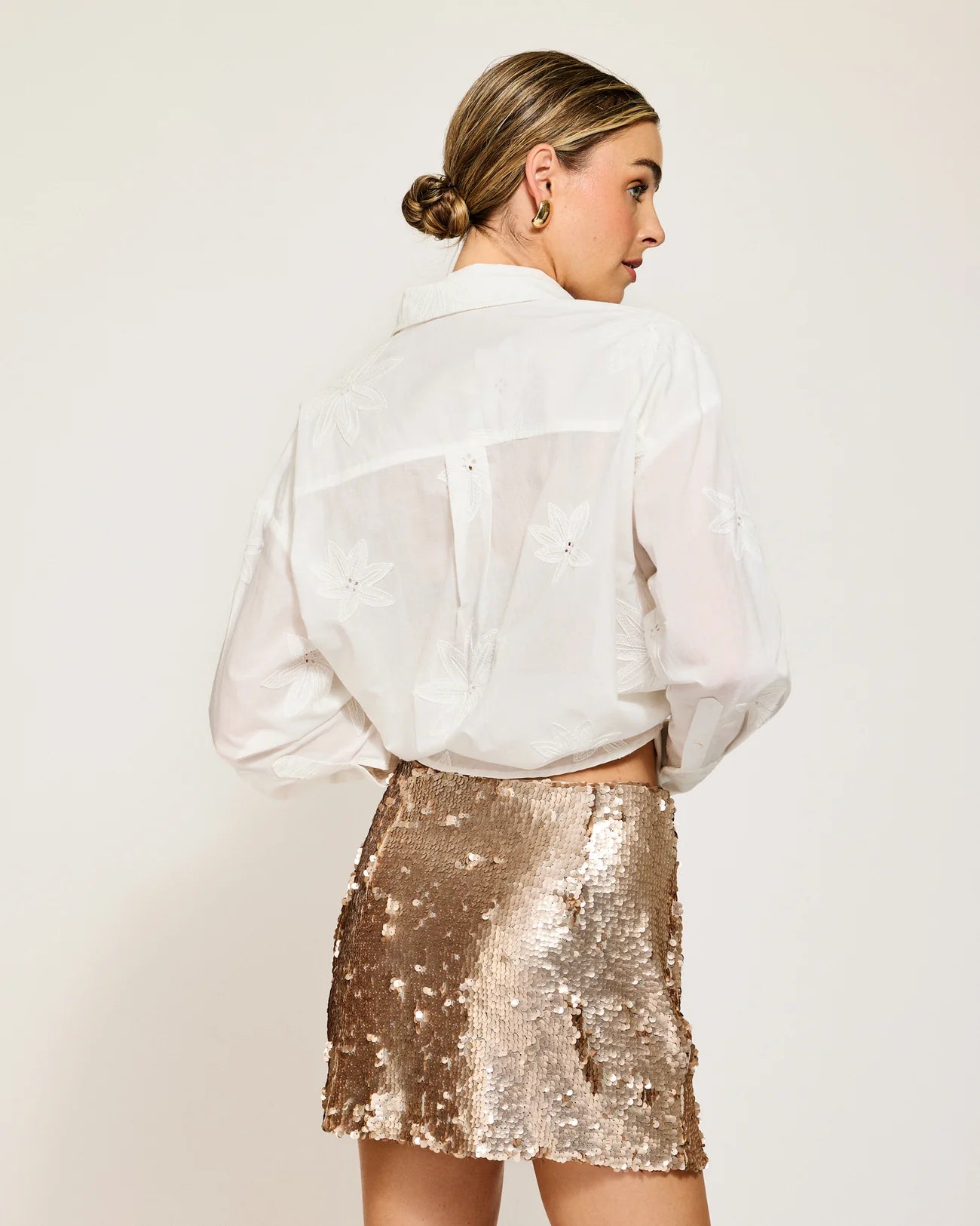 Naida Sequin Mini Skirt
