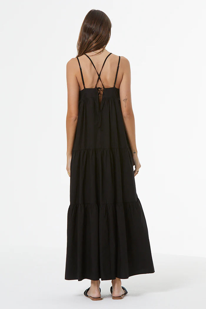 Patio Poplin Dress | Black