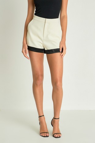 Contrast Satin Short