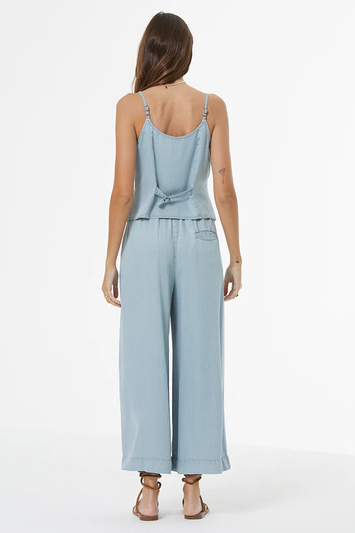 Tate Denim vest | Indigo Pale Blue Wash