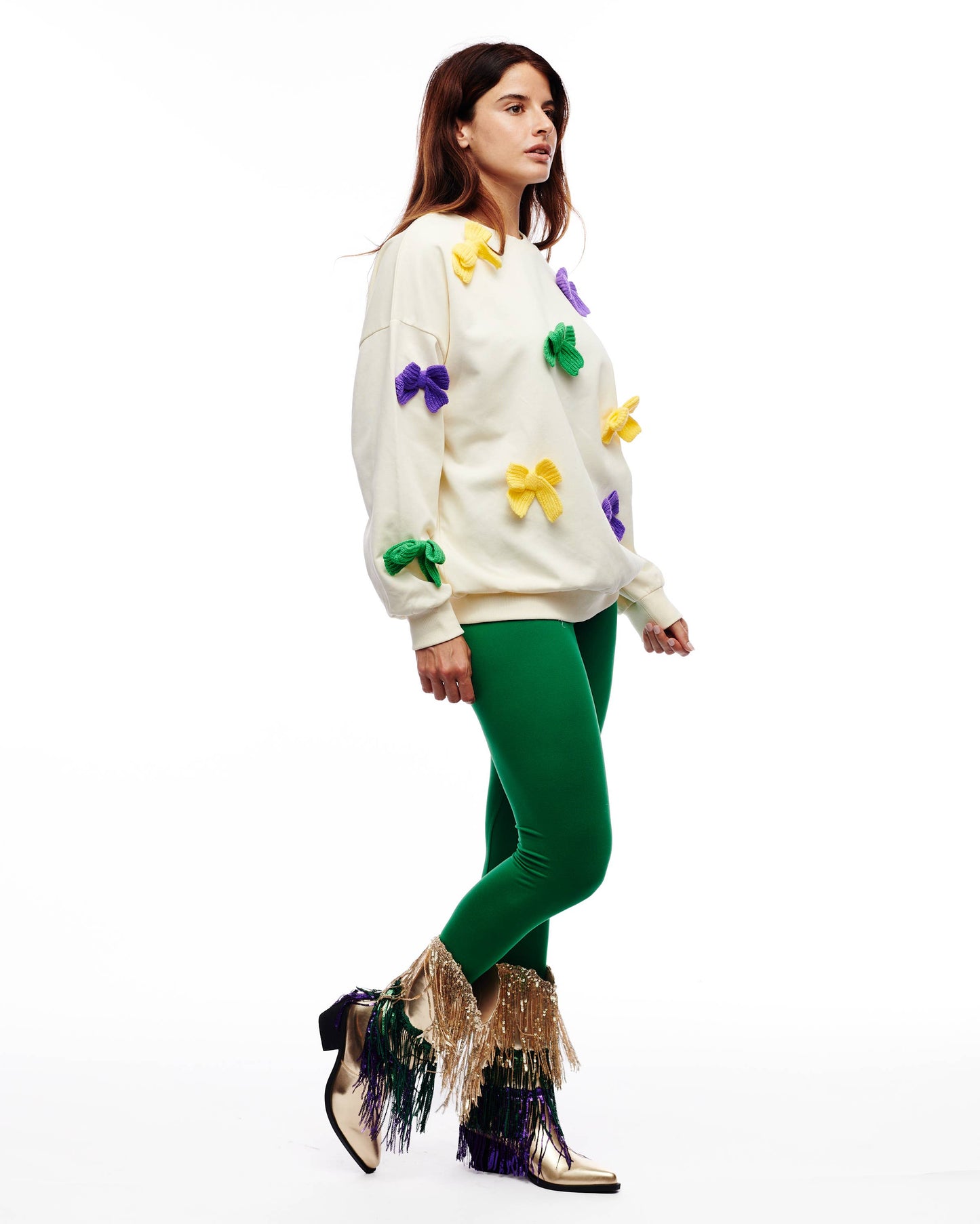 Mardi Gras Sequin Tassel Boots *was $142