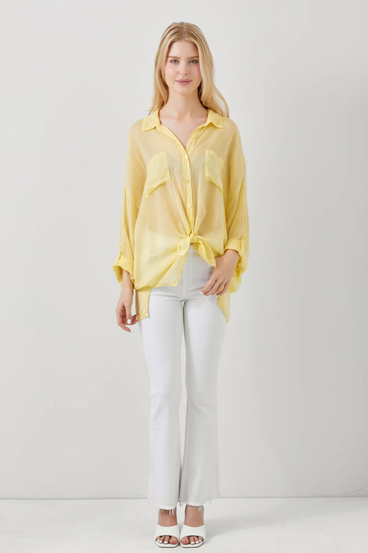 ButterCup Tie Top
