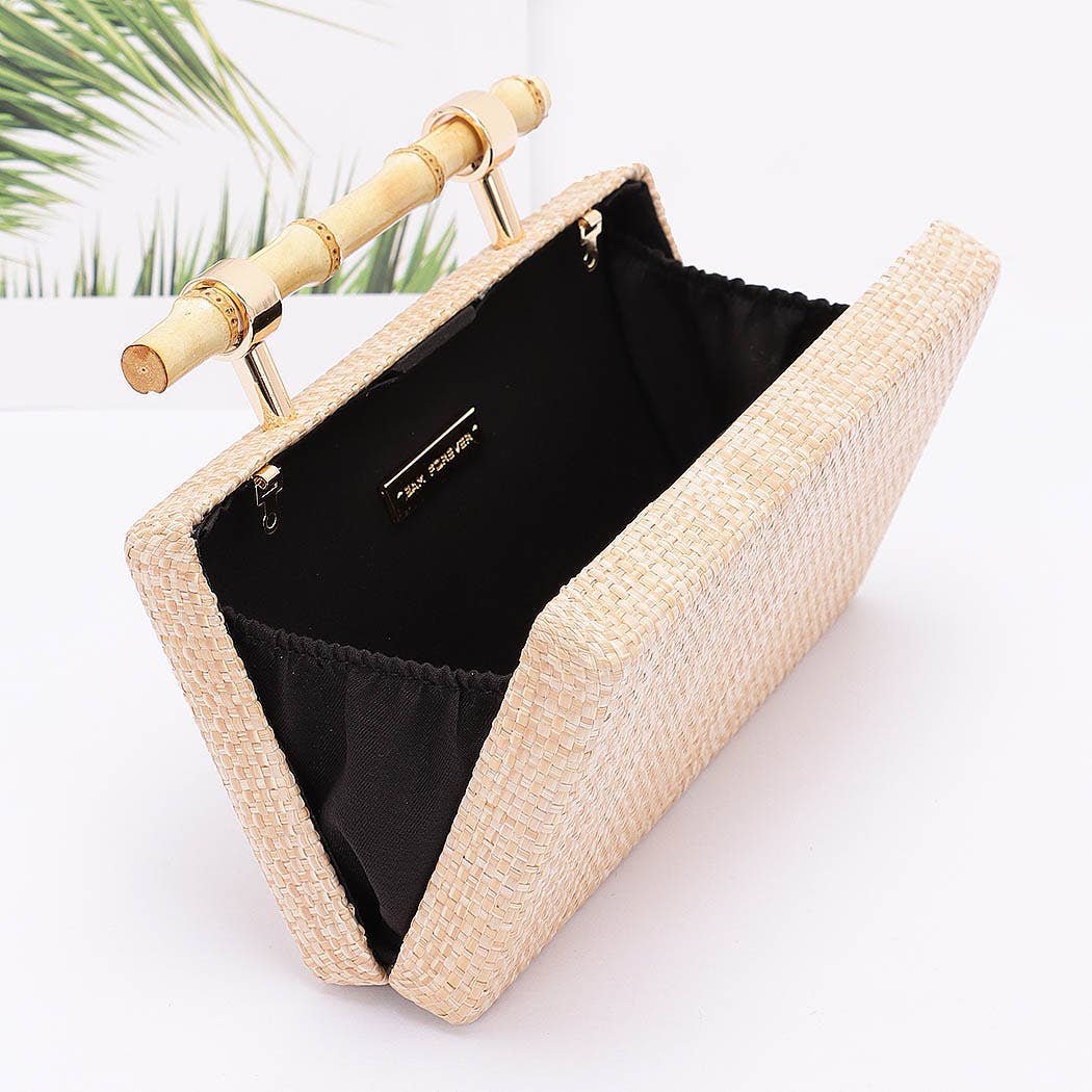 Bamboo Handle Clutch