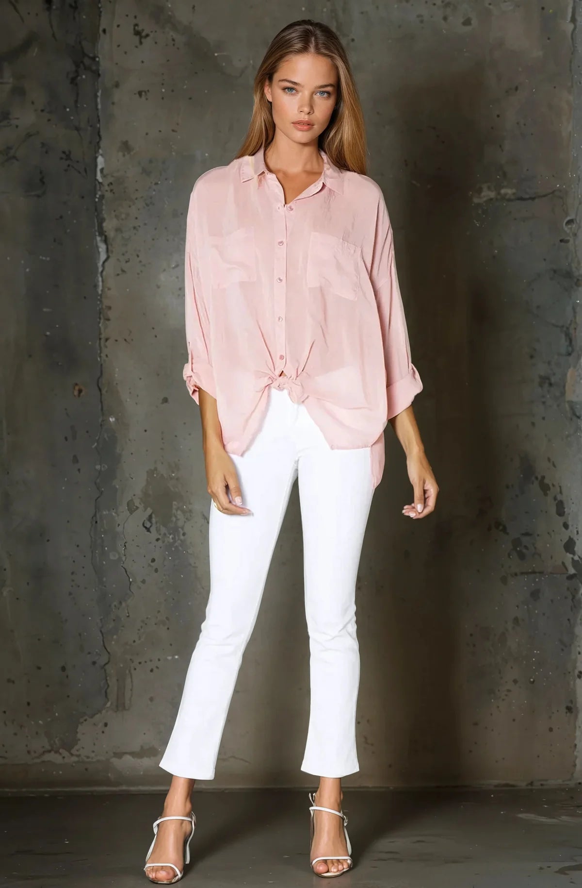 French Rose Tie Top