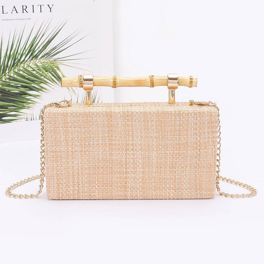 Bamboo Handle Clutch