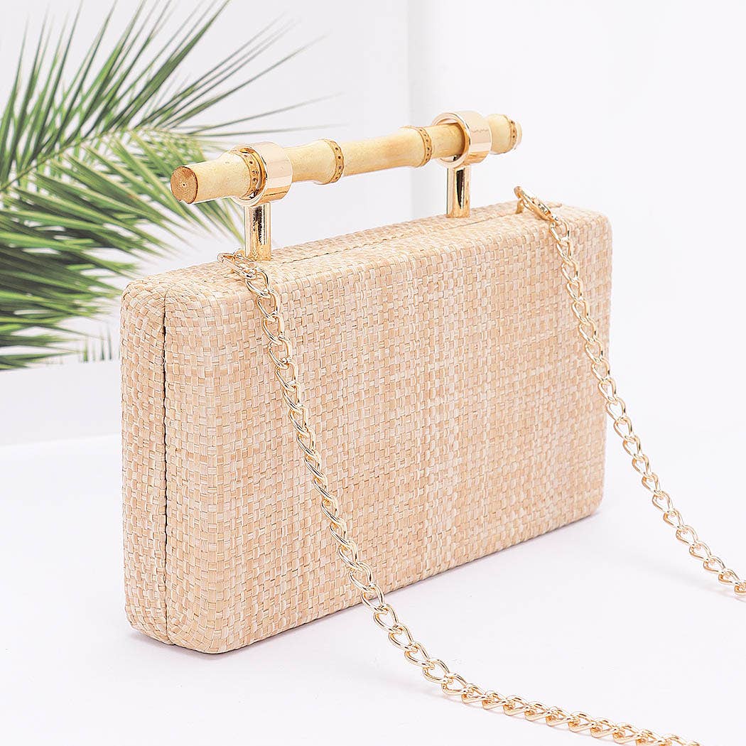 Bamboo Handle Clutch
