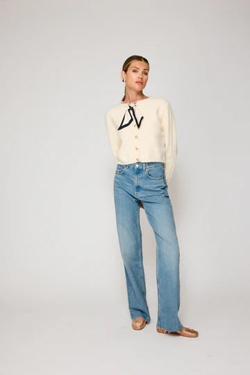 Agnes Scarf Sweater | Cream