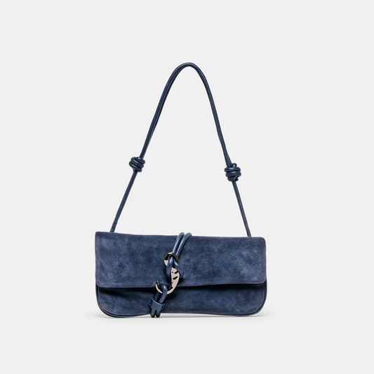 Alice Handbag | Navy Suede