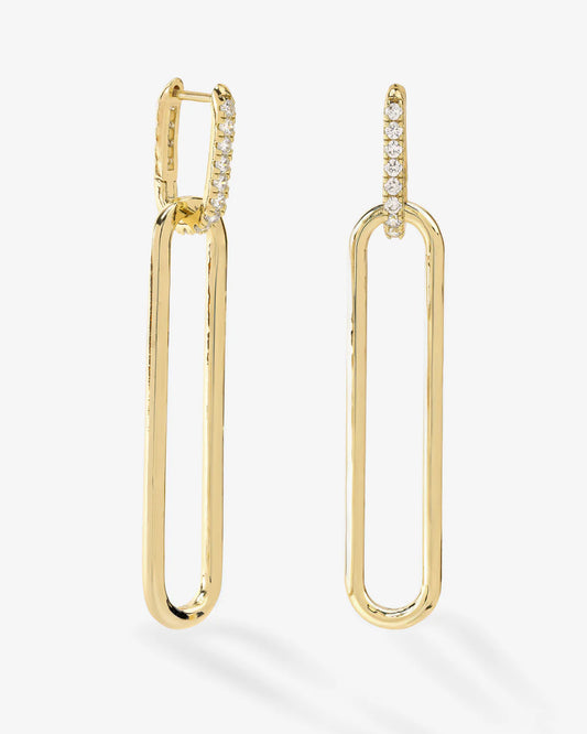 Mama Carrie Chain Convertible Huggies - Gold | Diamondettes