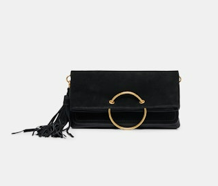 Dolce Vita Delilah Handbag in suede leather with eye-catching details