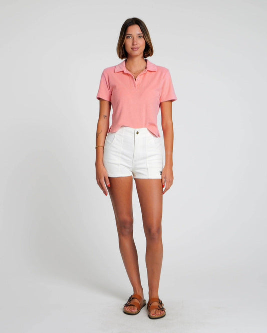 Hammies corduroy shorts with elastic waistband 2 inch inseam and retro vintage style