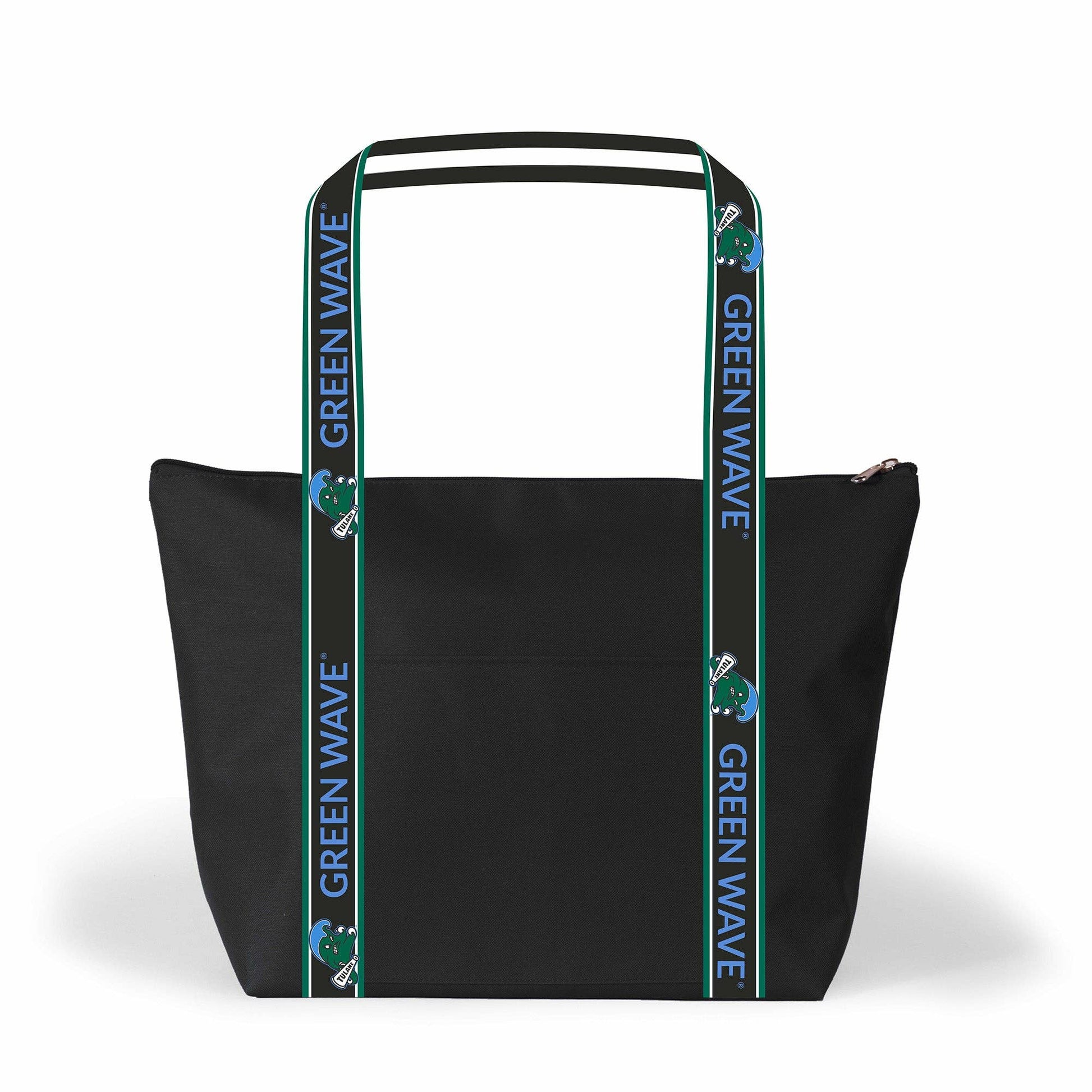 Sophie Tote poly canvas bag with team logo handles zipper closure and multiple pockets