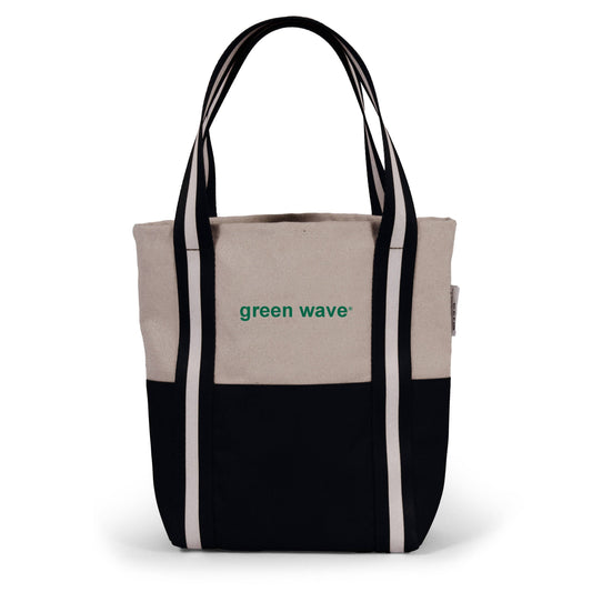 Tulane Mini Boat Tote heavy cotton canvas bag with open top and interior pocket