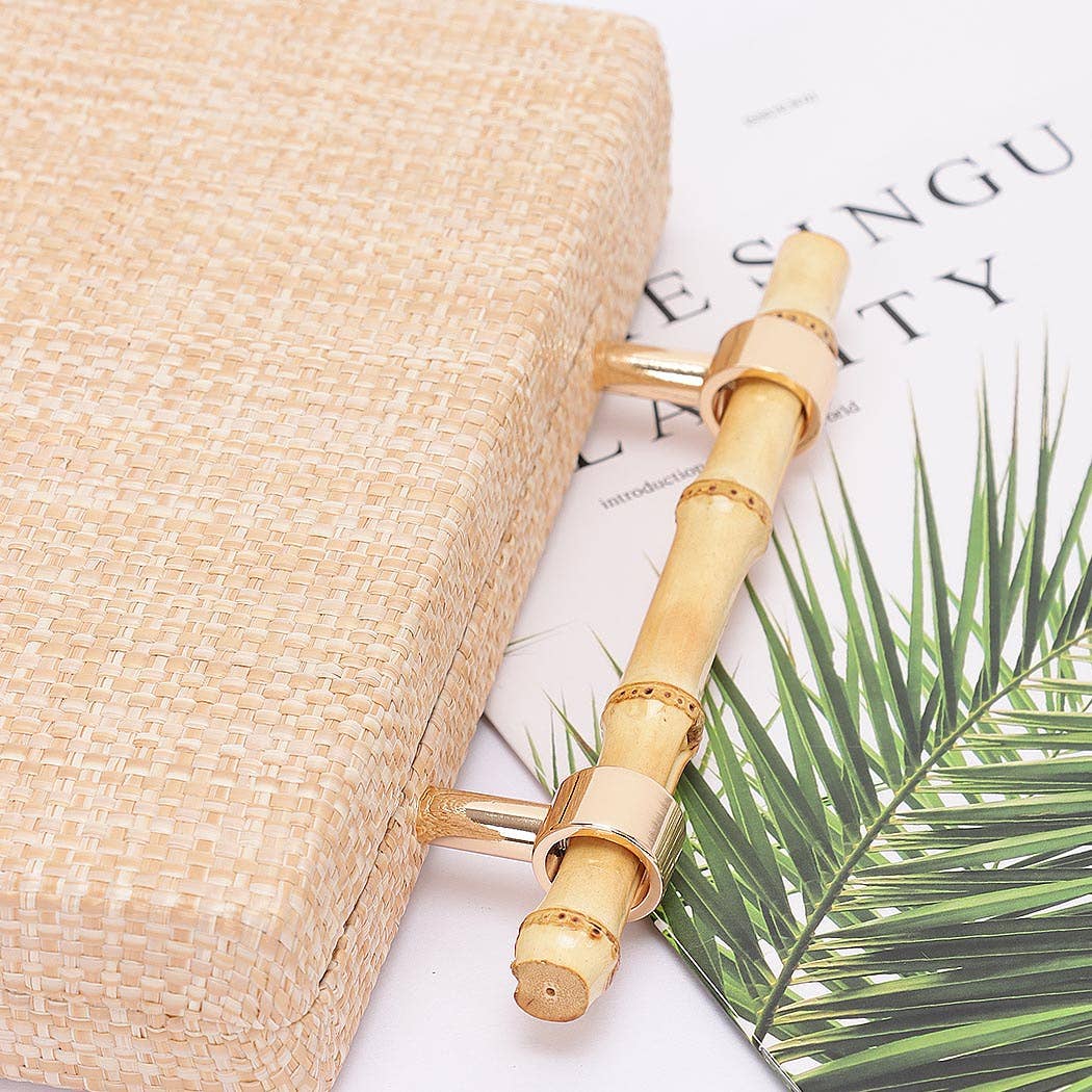 Bamboo Handle Clutch