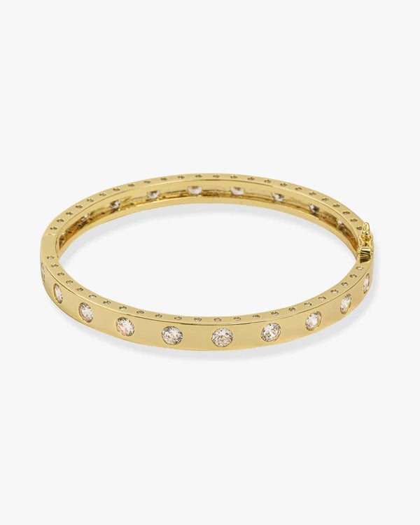 Ashley Hinge Cuff - Gold|Diamondettes