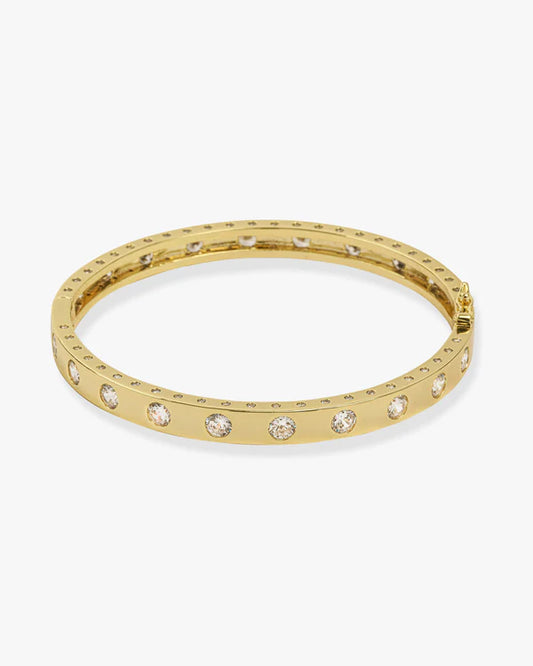 Ashley Hinge Cuff - Gold|Diamondettes