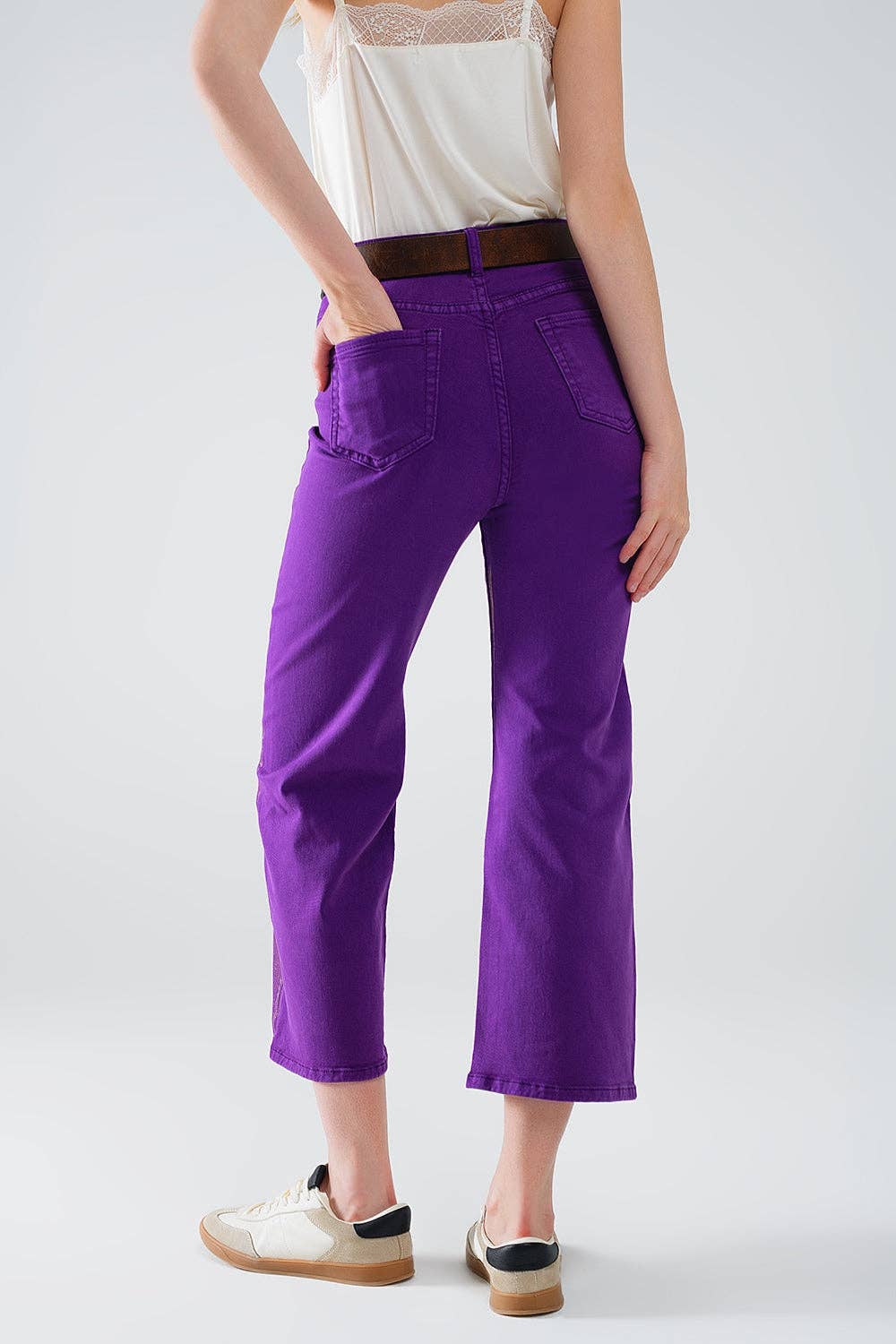 Goldie Wide Leg Jeans | Purple