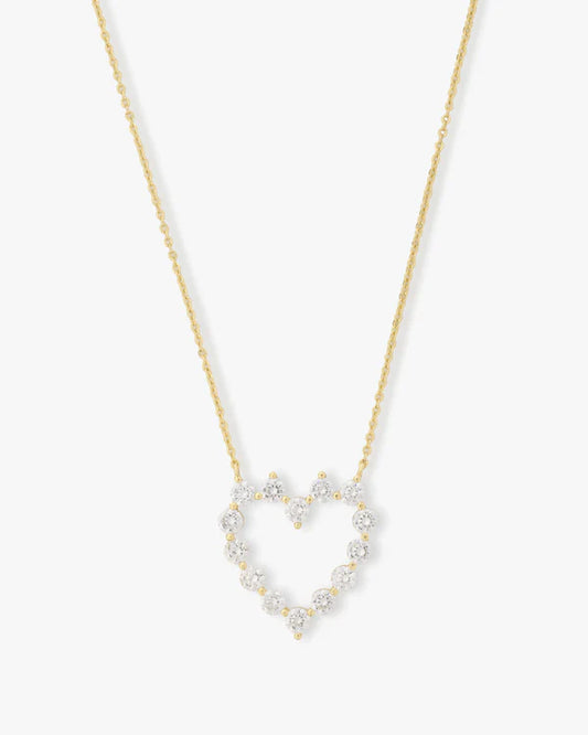 She's An Icon Baby Heart Necklace | Gold|Diamondette