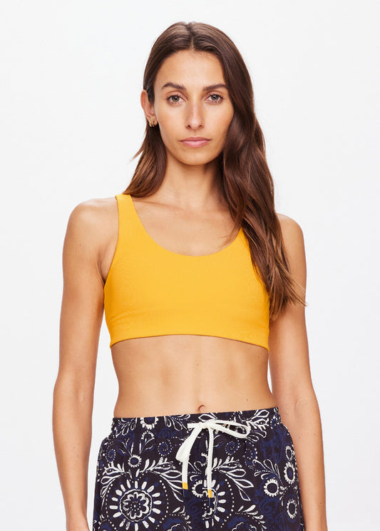 Dunes Jade Racerback Bra | Marigold