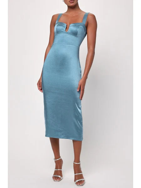 Gemma Satin U Front Dress