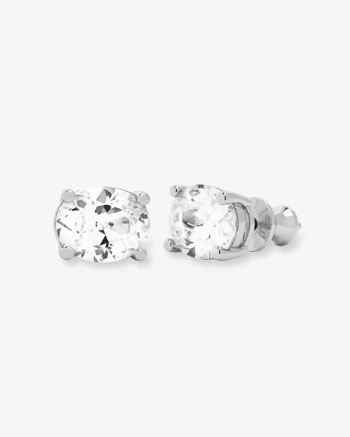 Hello Gorgeous Stud Earrings - Silver | Diamondettes