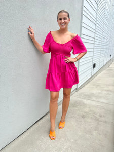 Ginger Dress - Pink
