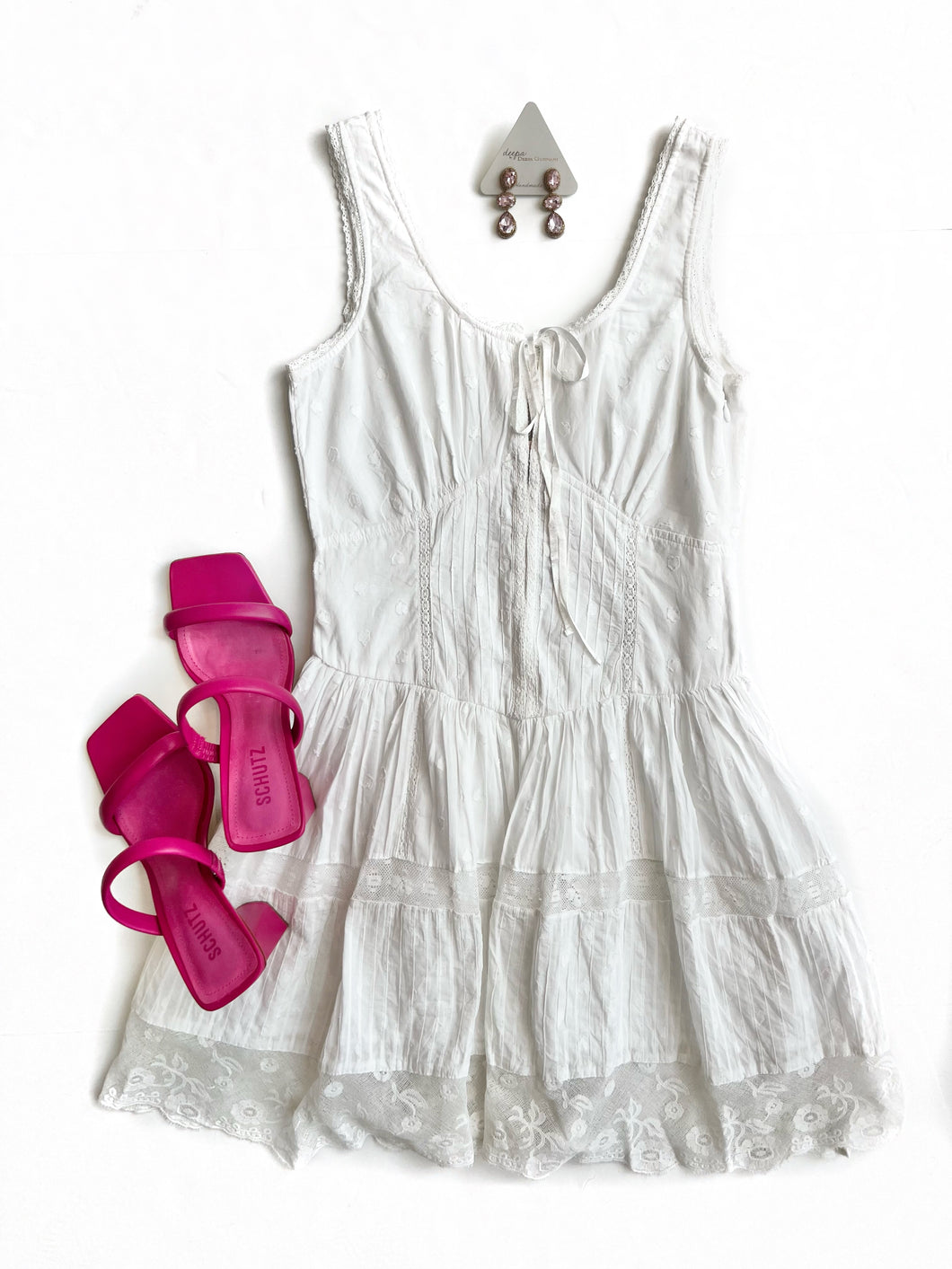 Ceronne Dress - White