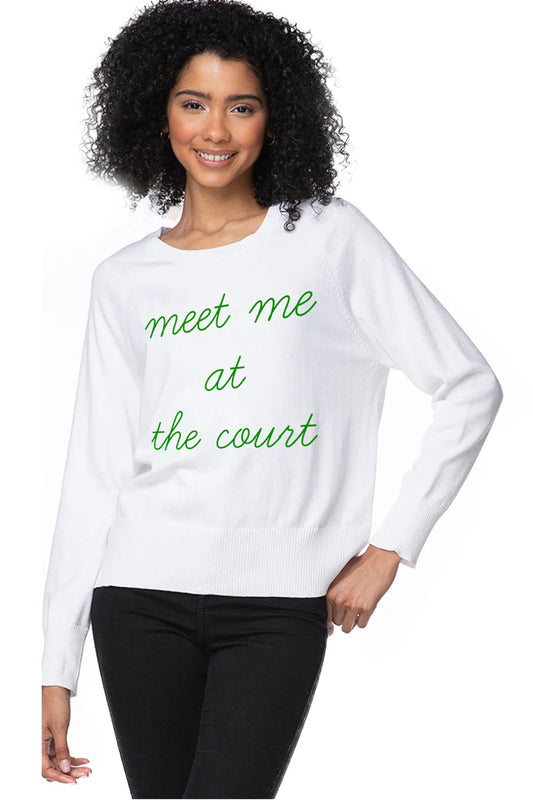 Cotton Crew Sweater | meet me at the court