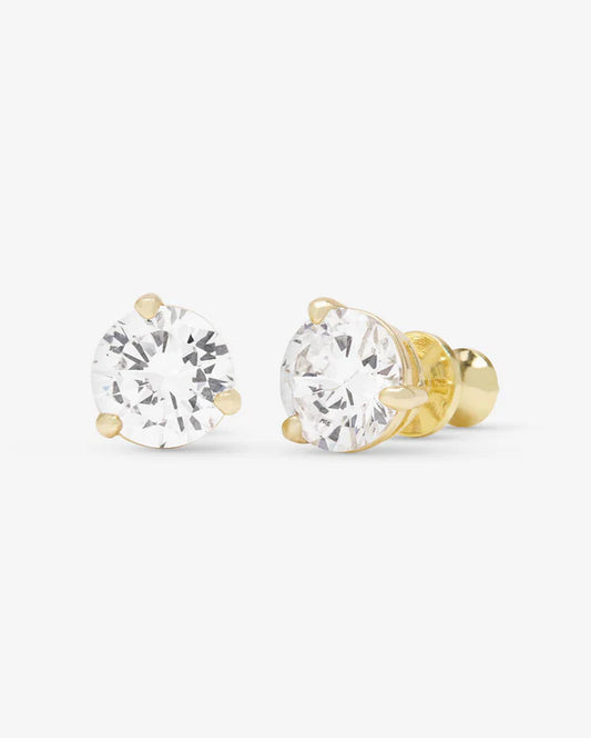 Not Your Basic 8mm Stud - Gold|Diamondettes