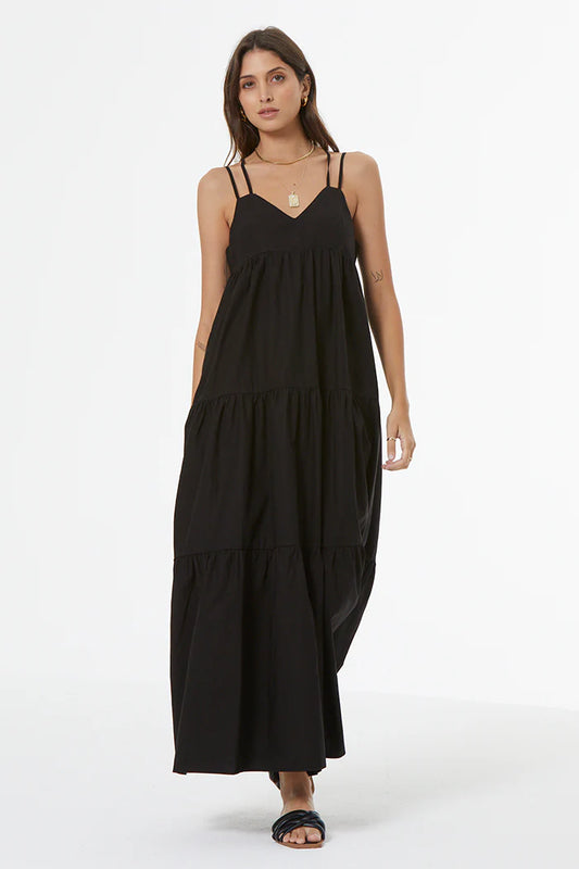 Patio Poplin Dress | Black