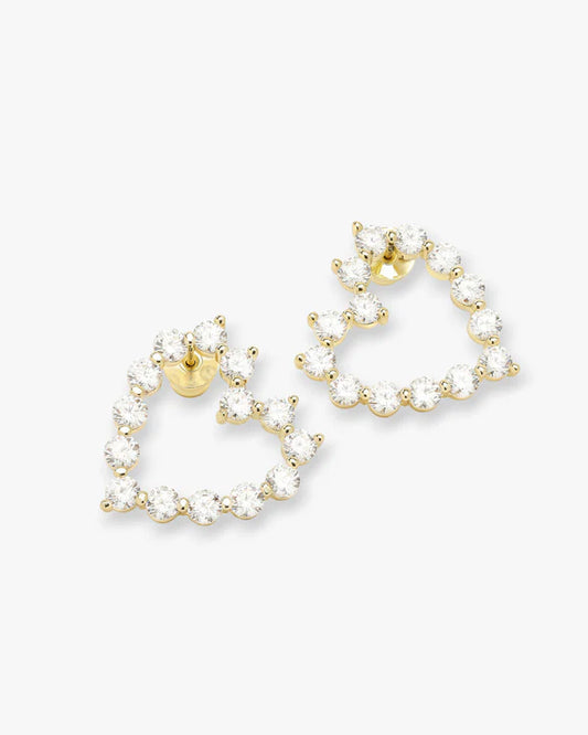 She's an Icon Baby Heart Earrings - Gold | Diamondettes