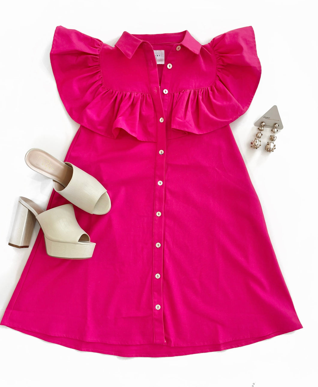 Ayla Dress - Hot Pink