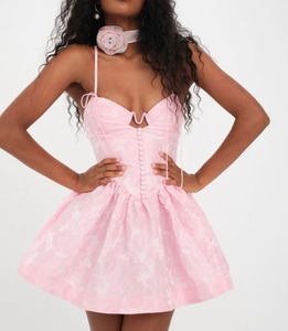Faith Mini Dress - Pink