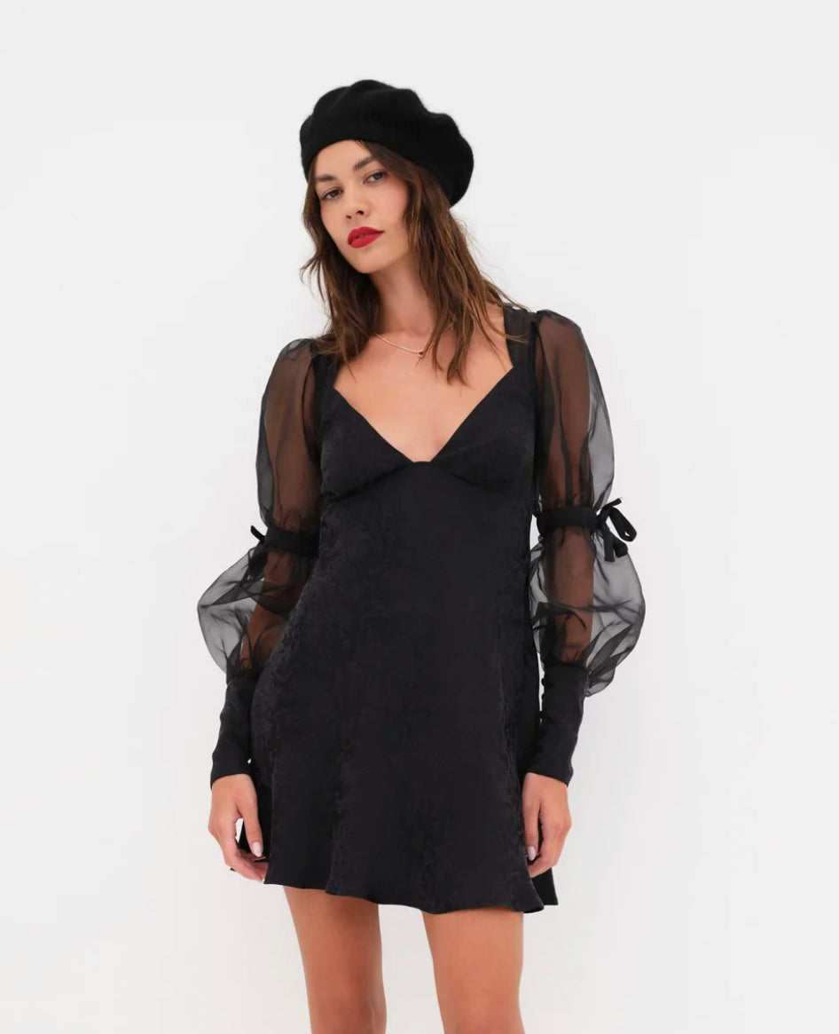 Gabrielle Mini Dress - Black